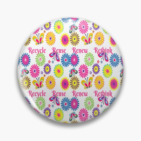 Item preview, Recycle Reuse Renew Rethink Crisis Environmental Activism Earth Day Lettering Design, go green safe our planet design inspired by nature designed and sold by Adri Barnard.