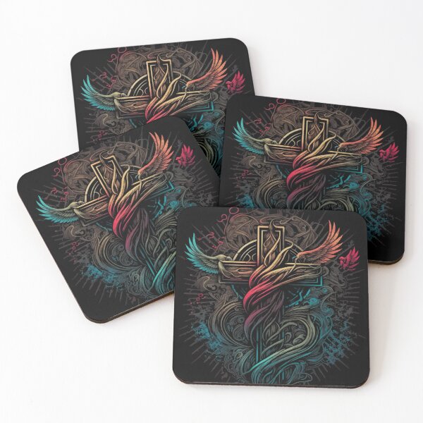 Item preview, Grunge Christian Cross with Angel Wings, Swirls, and Light Rays designed and sold by StephanieWard.