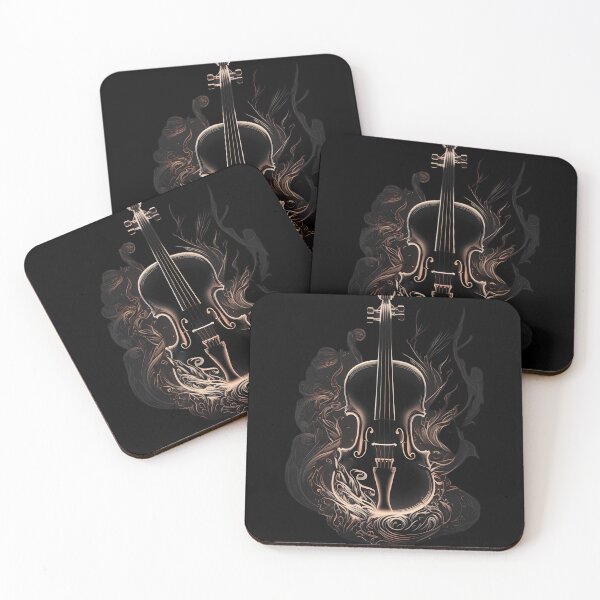 Item preview, Violin viola Brown Golden Band Design simple stunning designed and sold by EternalDelight1.