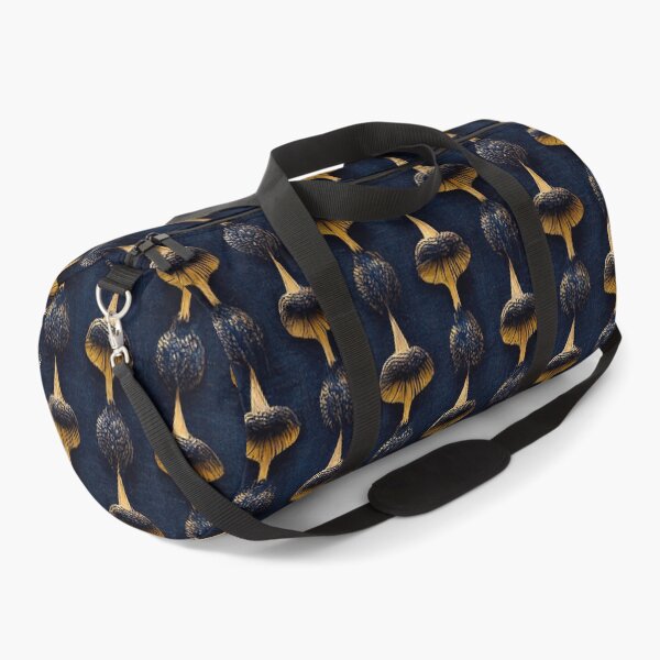 Item preview, indigo and gold liberty and gigerish mushrooms designed and sold by themoniae.