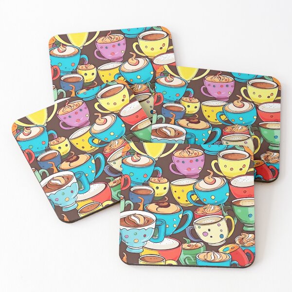 Item preview, Wake me up coffee cup pattern designed and sold by AiBroughtToLife.