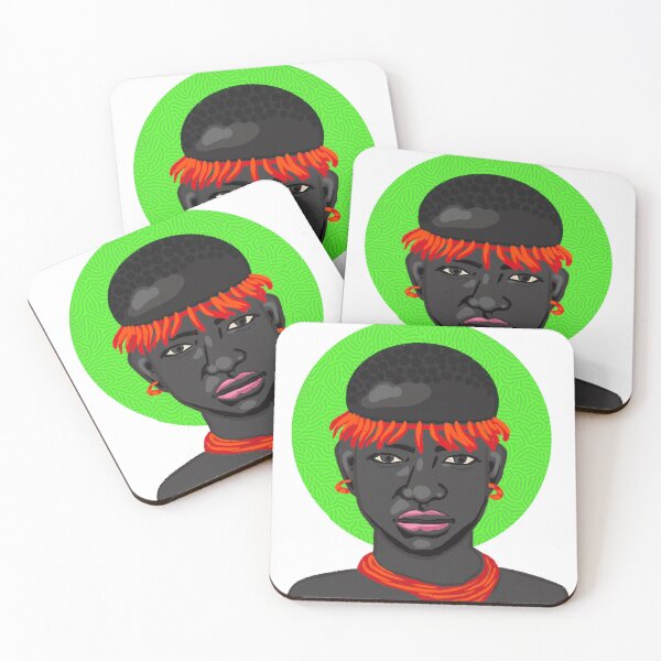 Item preview, black vibrant creative women face designed and sold by T-ShanD.