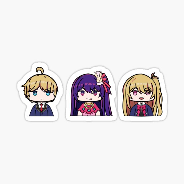 Sticker for Sale avec l'œuvre « Oshi No Ko Hoshino Ruby tient une