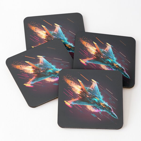 Item preview, Neon Fighter Jet 1 designed and sold by AstroRisq.