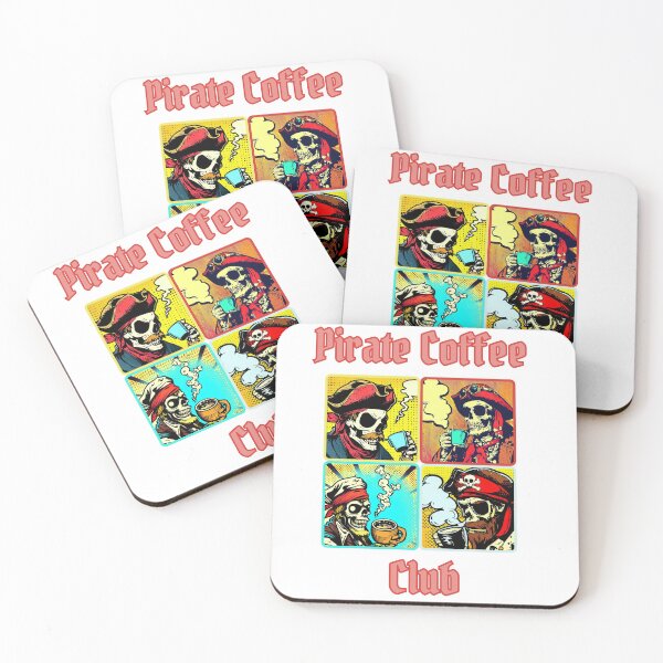 Item preview, Undead Pirate coffee club - Pop Art design designed and sold by caffeinekind.