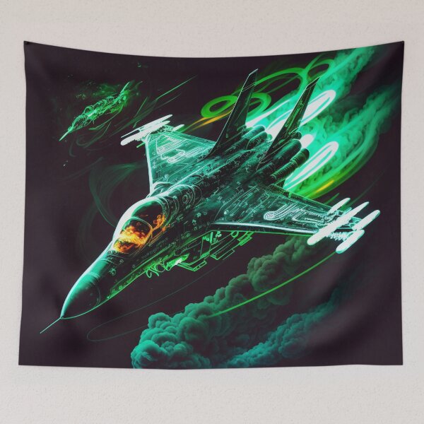 Item preview, Neon Fighter Jet 2 designed and sold by AstroRisq.