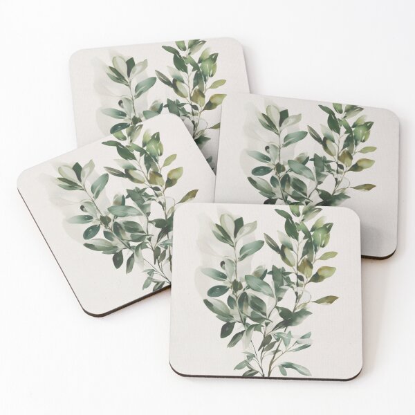 Item preview, Leafy Botanical Watercolor Painting designed and sold by Heather Maree Design Studio.