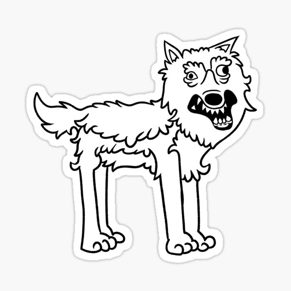 Wolfy Sticker