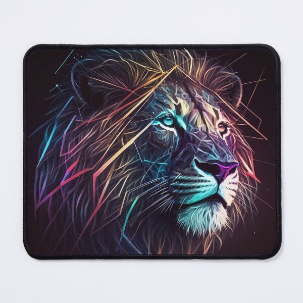 Item preview, Neon Geometric Lion 1 designed and sold by AstroRisq.