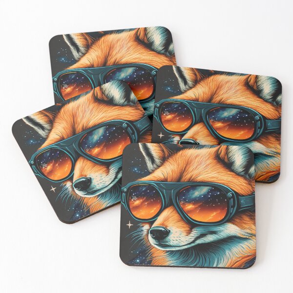 Item preview, Cool Fox with Sunglasses Art designed and sold by Digital Mindscape.