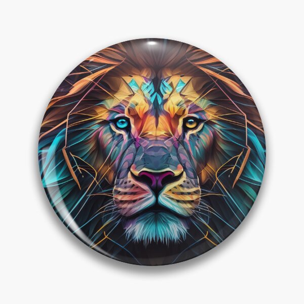 Item preview, Neon Geometric Lion 2 designed and sold by AstroRisq.