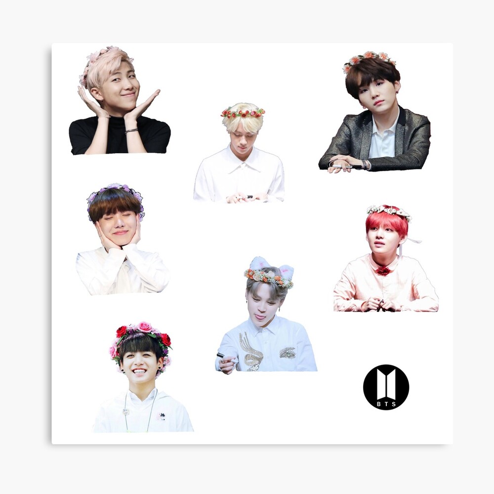 bts sticker sheet photographic print by lightdreamers redbubble