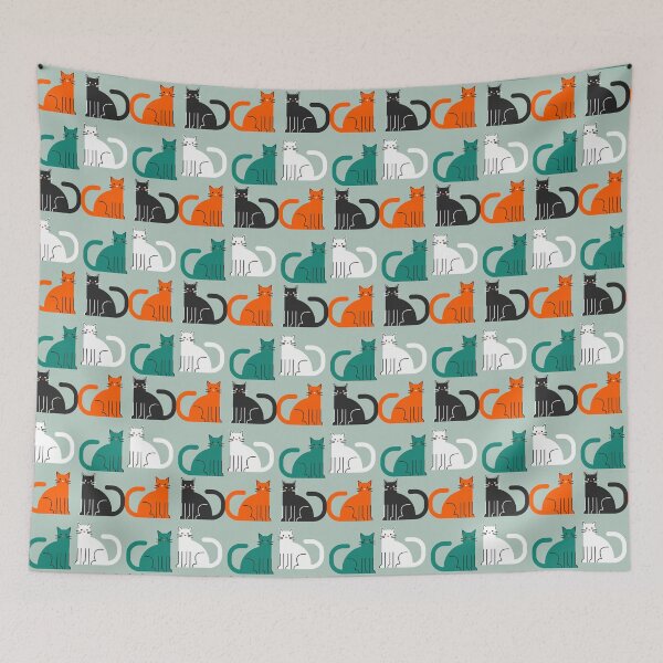 Item preview, Four colored cats designed and sold by LaBelleMaison.