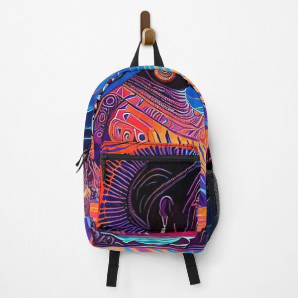 Item preview, Aboriginal Elder Abstract Landscape Painting Vivid Colours designed and sold by Michael Voyler.