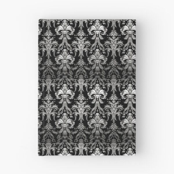 Item preview, Black and Silver Damask Pattern designed and sold by loraleiffxi.