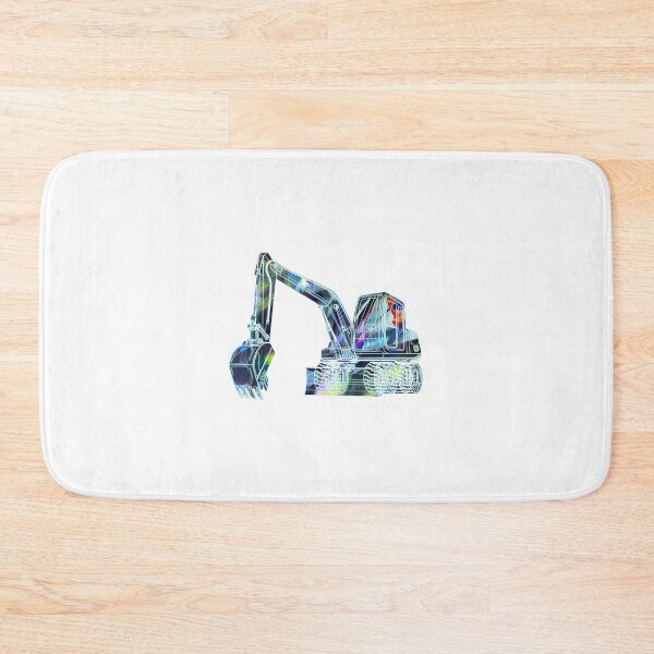 Item preview, excavator, construction vehicle, driving an excavator, graffiti, blue designed and sold by theherbst131313.