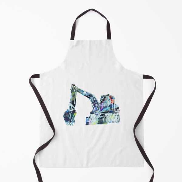 Item preview, excavator, construction vehicle, driving an excavator, graffiti, blue designed and sold by theherbst131313.