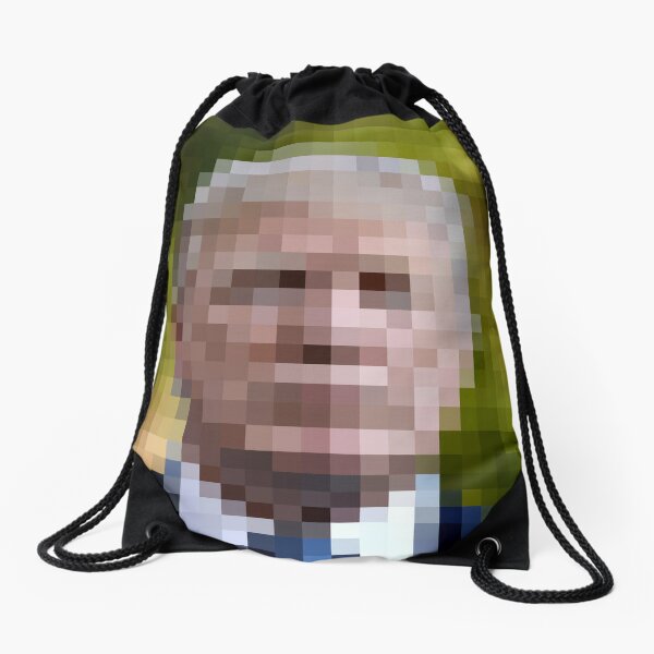 Portrait of a non young man Drawstring Bag