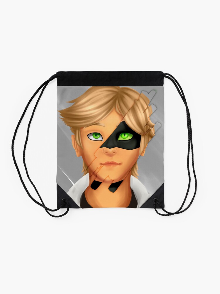 Miraculous Reveal Series Adrien Chat Noir Drawstring Bag