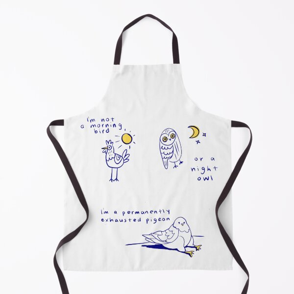 Item preview, I'm not a morning bird or a night owl, I'm a permanently exhausted pigeon designed and sold by Anastasia Serdukova.