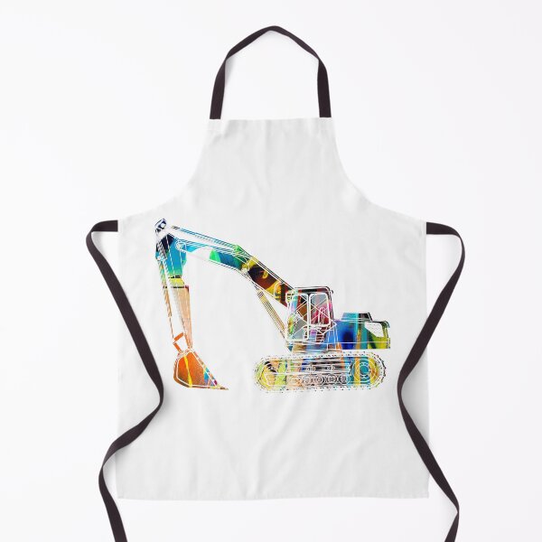 Item preview, excavator, construction vehicle, driving an excavator, graffiti, blue designed and sold by theherbst131313.
