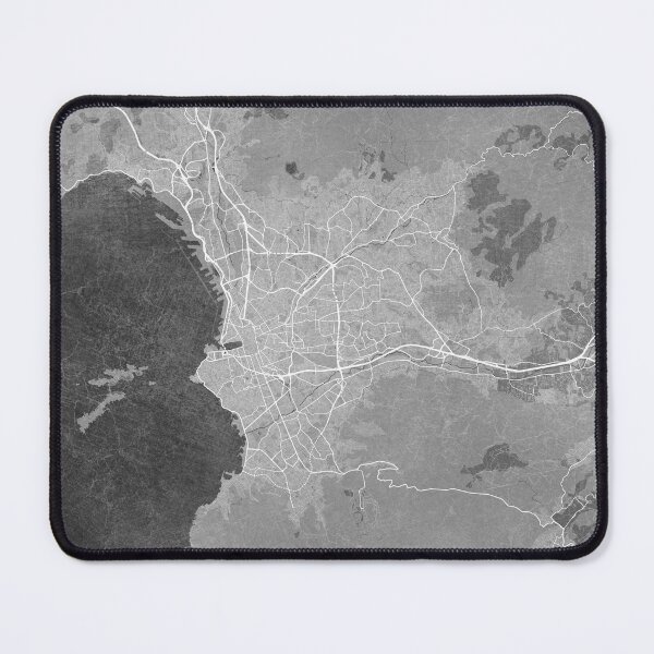Item preview, Map of Marseille (France) in gray vintage style designed and sold by blursbyai.