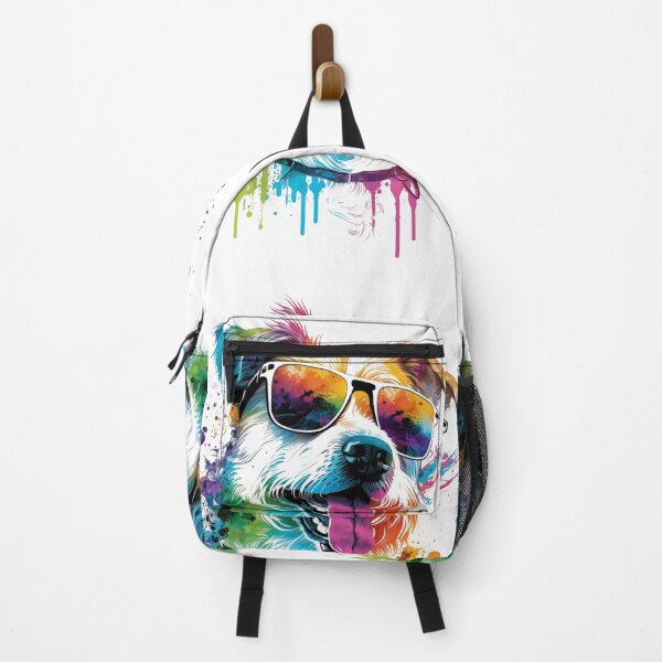 Item preview, happy dog wearing sunglasses designed and sold by CrnMeta.