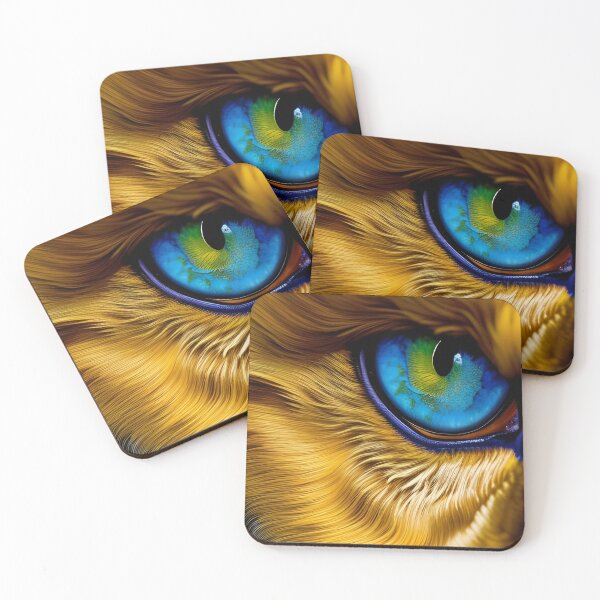 Item preview, Eye of the Lion, impasto, Ai Generated Art  designed and sold by ACC .
