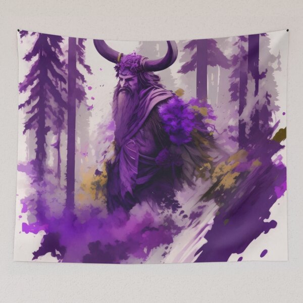 Item preview, Purple Viking Man by Perceptual Paradox Creations designed and sold by hobbit73.