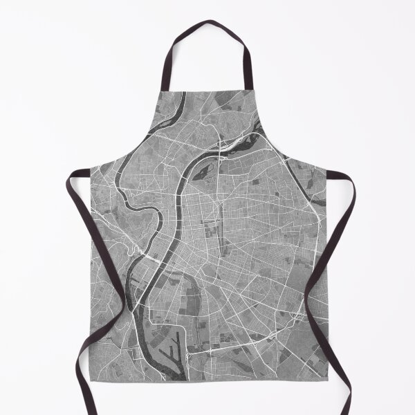 Item preview, Map of Lyon (France) in gray vintage style designed and sold by blursbyai.