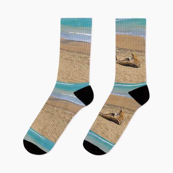 Item preview, Two dead woods on sand at Pacitan beach designed and sold by kall3bu.