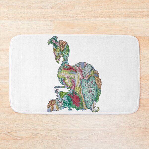 Item preview, Watercolor Peacock Caladium Floral Silhouette designed and sold by Sproutopia-Art.