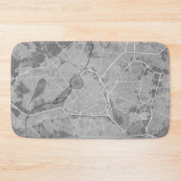 Item preview, Map of Lille (France) in gray vintage style designed and sold by blursbyai.
