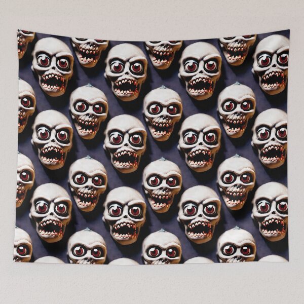 Item preview, Adorably Scary Skulls - Seamless Pattern designed and sold by Chubuter.