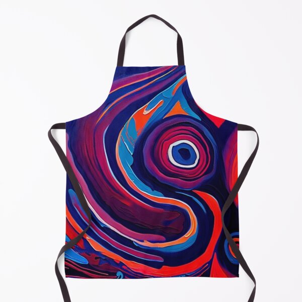 Item preview, Aboriginal Abstract Artwork Red, Blue and Orange Circles designed and sold by Michael Voyler.