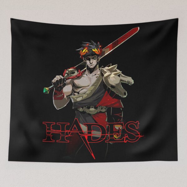 Item preview, Hades Game Logo With Zagreus designed and sold by ContTraders.