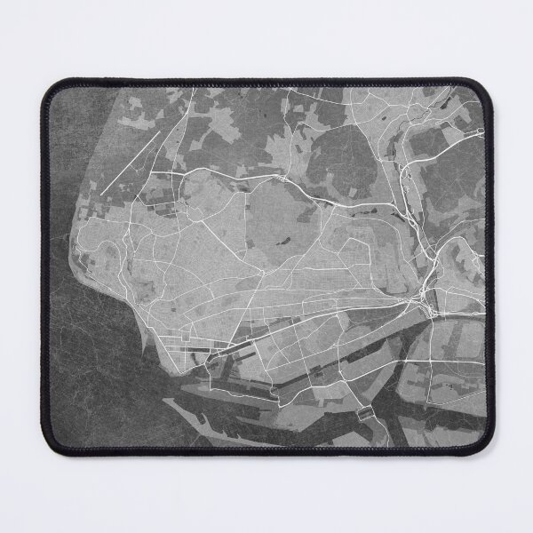 Item preview, Map of Le Havre (France) in gray vintage style designed and sold by blursbyai.