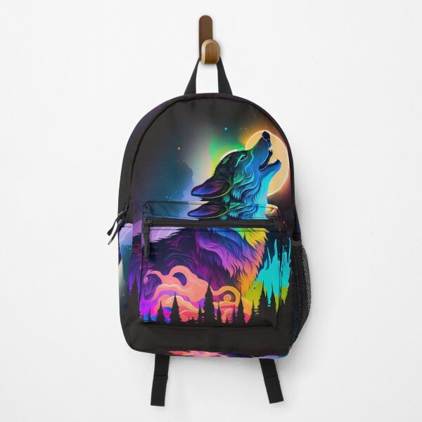 Item preview, Neon Wolf Howling at the Moon 1 designed and sold by AstroRisq.