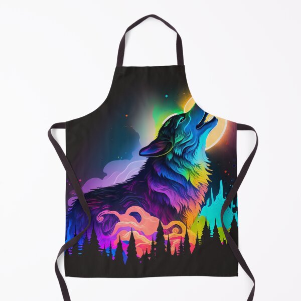 Item preview, Neon Wolf Howling at the Moon 1 designed and sold by AstroRisq.