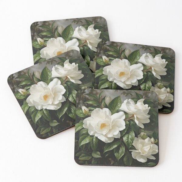 Item preview, White Gardenias  designed and sold by Vanover Designs.