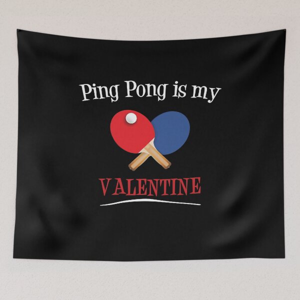 Item preview, Ping Pong Is My Valentine designed and sold by TeeTimeGuys.