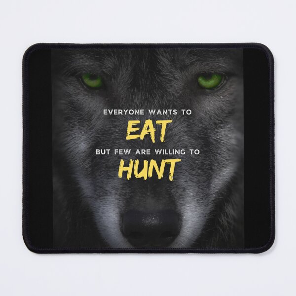 Item preview, Green Eyes Wolf Head Motivational Quote designed and sold by hiunlimit.