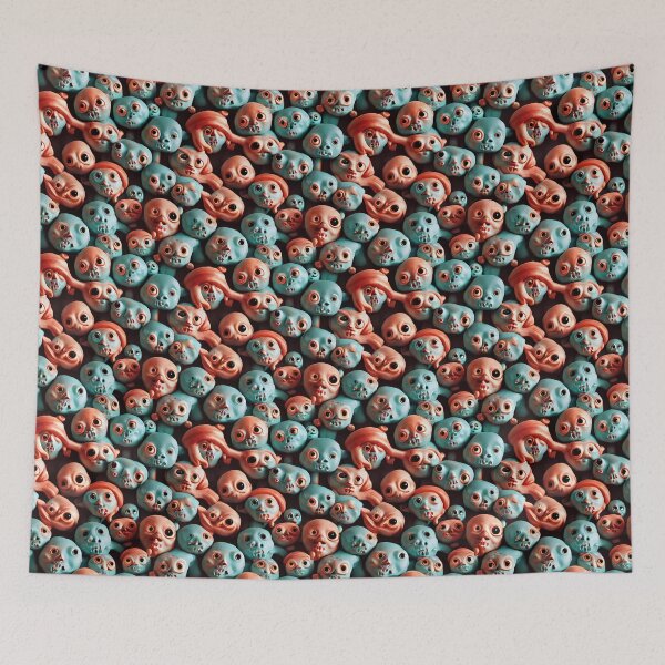 Item preview, Adorable Halloween Monsters - Seamless Pattern designed and sold by Chubuter.