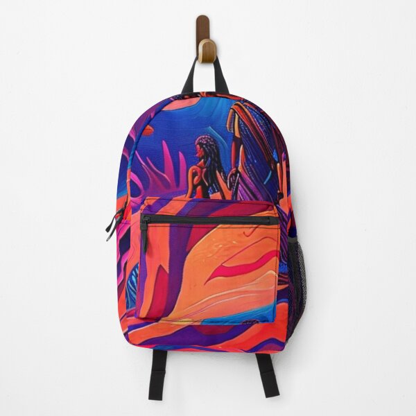 Item preview, Aboriginal Family Abstract Artwork Red Blue Orange Purple designed and sold by Michael Voyler.