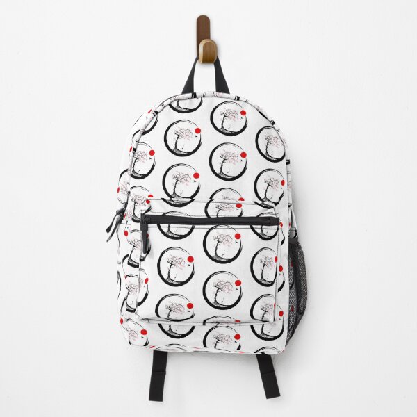 Item preview, Zen enso with crane and cherry blossom designed and sold by OrsyniArt.