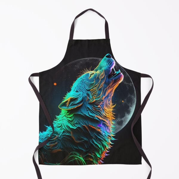 Item preview, Neon Wolf Howling at the Moon 2 designed and sold by AstroRisq.