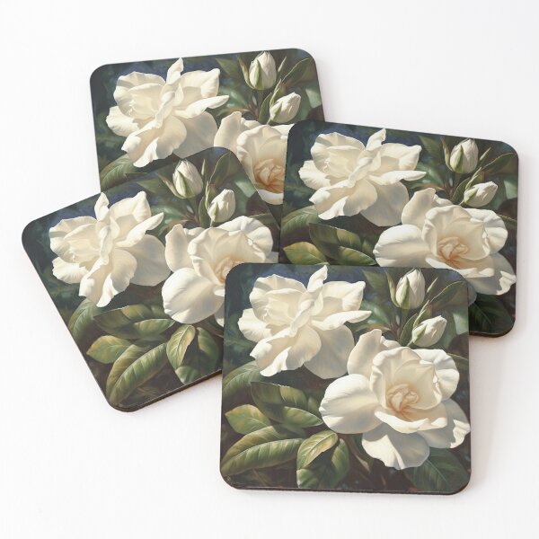 Item preview, White Gardenias  designed and sold by Vanover Designs.