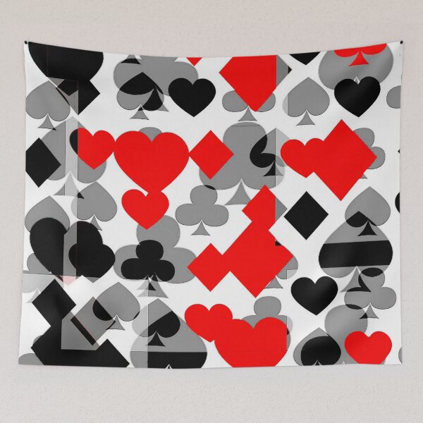 Item preview, CASINO ART CARD SUITES RED ART designed and sold by sharlesart.