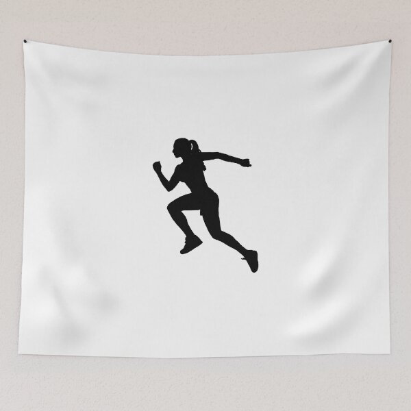 Item preview, running woman silhouette designed and sold by Val art.