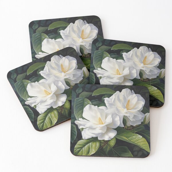 Item preview, White Gardenias  designed and sold by Vanover Designs.